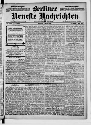 Berliner Neueste Nachrichten vom 01.08.1903