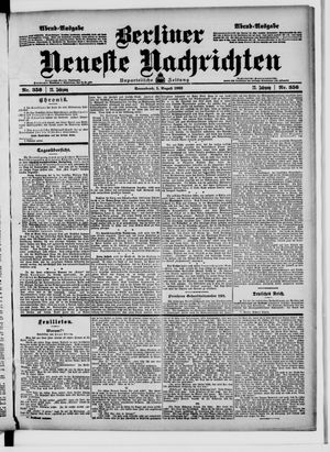Berliner Neueste Nachrichten vom 01.08.1903