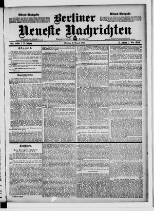 Berliner Neueste Nachrichten vom 03.08.1903