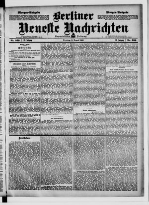 Berliner Neueste Nachrichten vom 04.08.1903