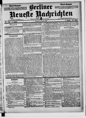 Berliner Neueste Nachrichten on Aug 4, 1903
