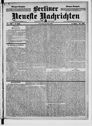 Berliner Neueste Nachrichten vom 06.08.1903