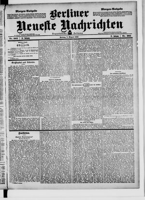 Berliner Neueste Nachrichten vom 07.08.1903