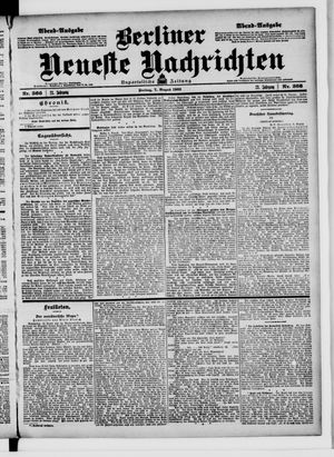 Berliner Neueste Nachrichten vom 07.08.1903