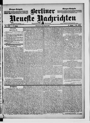 Berliner Neueste Nachrichten on Aug 15, 1903