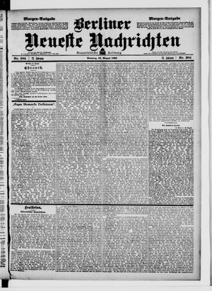 Berliner Neueste Nachrichten on Aug 16, 1903