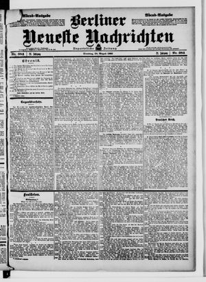 Berliner Neueste Nachrichten vom 18.08.1903