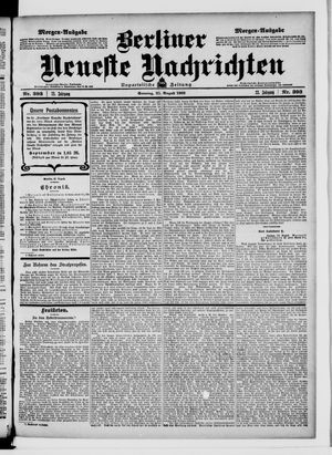 Berliner Neueste Nachrichten vom 23.08.1903