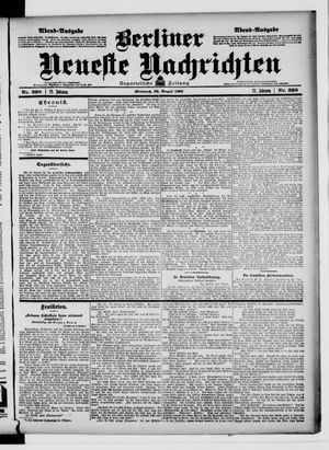 Berliner Neueste Nachrichten vom 26.08.1903