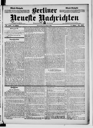 Berliner Neueste Nachrichten vom 27.08.1903