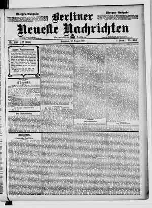 Berliner Neueste Nachrichten vom 29.08.1903