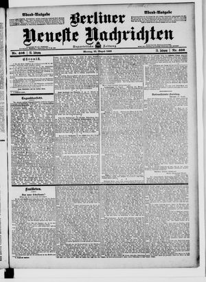 Berliner Neueste Nachrichten vom 31.08.1903