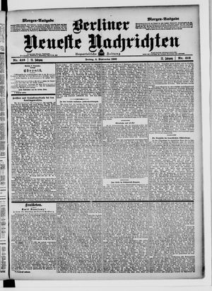 Berliner Neueste Nachrichten on Sep 4, 1903