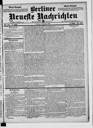 Berliner Neueste Nachrichten vom 04.09.1903