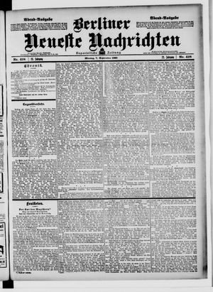 Berliner Neueste Nachrichten vom 07.09.1903