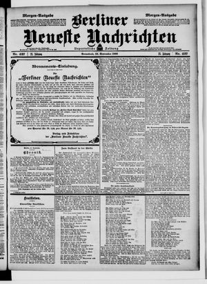 Berliner Neueste Nachrichten vom 12.09.1903
