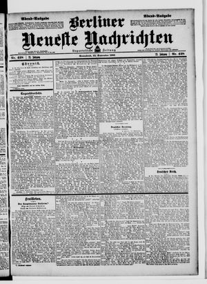 Berliner Neueste Nachrichten vom 12.09.1903