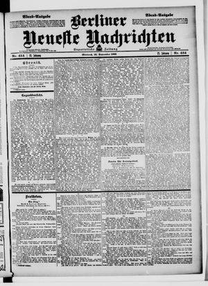 Berliner Neueste Nachrichten vom 16.09.1903