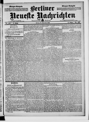Berliner Neueste Nachrichten vom 18.09.1903