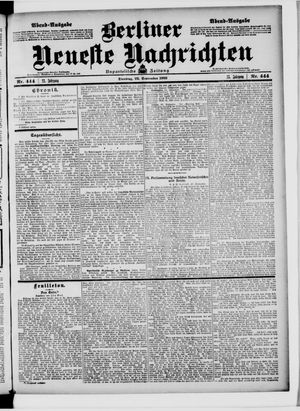Berliner Neueste Nachrichten vom 22.09.1903