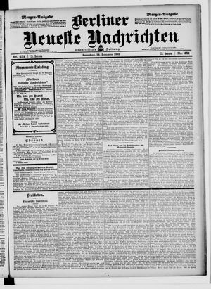 Berliner Neueste Nachrichten vom 26.09.1903