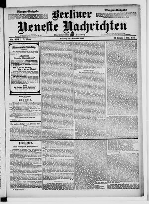 Berliner Neueste Nachrichten vom 29.09.1903