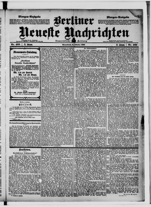 Berliner Neueste Nachrichten vom 03.10.1903