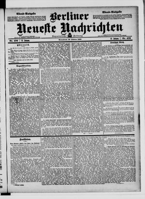 Berliner Neueste Nachrichten on Oct 10, 1903