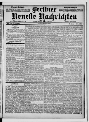 Berliner Neueste Nachrichten vom 13.10.1903