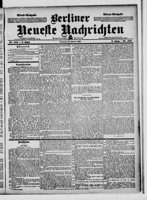 Berliner Neueste Nachrichten vom 13.10.1903