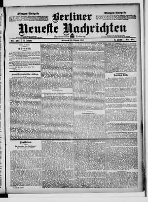 Berliner Neueste Nachrichten vom 14.10.1903