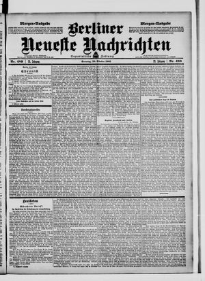 Berliner Neueste Nachrichten vom 18.10.1903