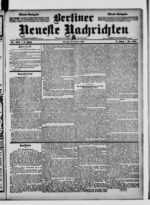 Berliner Neueste Nachrichten vom 19.10.1903