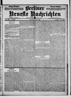 Berliner Neueste Nachrichten vom 21.10.1903