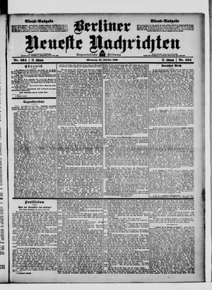 Berliner Neueste Nachrichten vom 21.10.1903