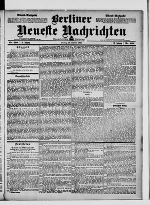 Berliner Neueste Nachrichten vom 23.10.1903