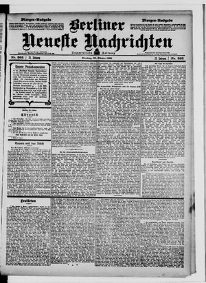 Berliner Neueste Nachrichten vom 27.10.1903