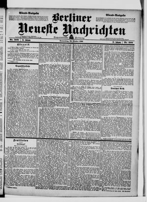 Berliner Neueste Nachrichten vom 29.10.1903