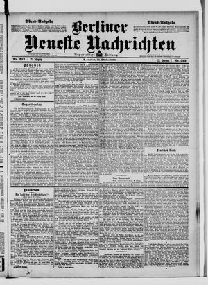 Berliner Neueste Nachrichten vom 31.10.1903