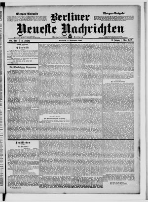 Berliner Neueste Nachrichten vom 04.11.1903