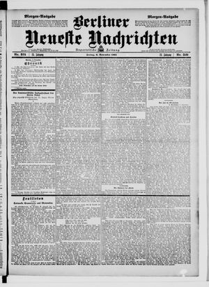 Berliner Neueste Nachrichten on Nov 6, 1903