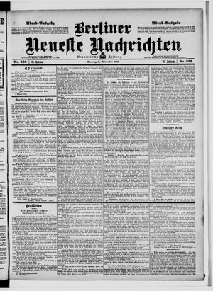 Berliner Neueste Nachrichten on Nov 9, 1903