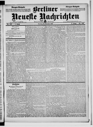 Berliner Neueste Nachrichten vom 10.11.1903