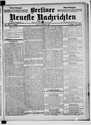 Berliner Neueste Nachrichten vom 13.11.1903