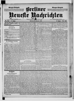 Berliner Neueste Nachrichten vom 18.11.1903