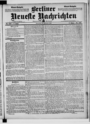 Berliner Neueste Nachrichten on Nov 19, 1903