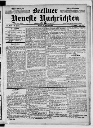 Berliner Neueste Nachrichten vom 23.11.1903
