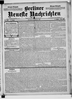 Berliner Neueste Nachrichten vom 28.11.1903