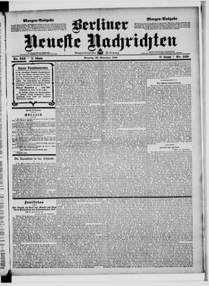 Berliner Neueste Nachrichten vom 29.11.1903