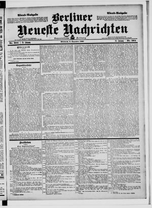 Berliner Neueste Nachrichten vom 02.12.1903